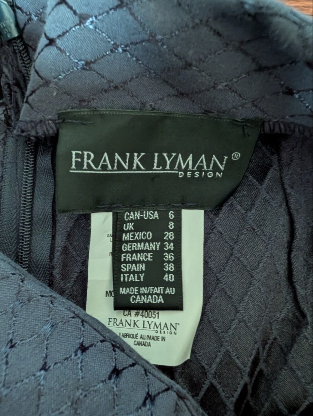 Frank Lyman Diamond-Pattern Pants - Picture 3 of 4